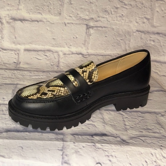 Journee Collection Shoes - Journee Collection Black and Snake Pattern Loafers